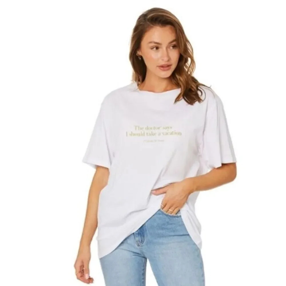 Charlie Holiday Dr Vacay Boyfriend tee